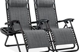 Best Choice Products Set of 2 Adjustable Steel Mesh Zero Gravity Lounge Chair, 31% OFF